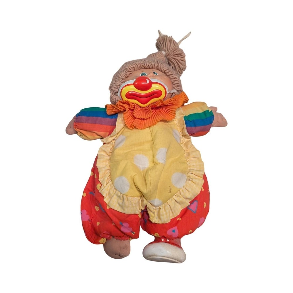1985 Cabbage Patch Kids Circus Clown Doll Coleco w‎ Diaper